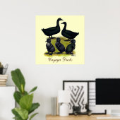 Cayuga Eendenfamilie Poster (Thuiskantoor)