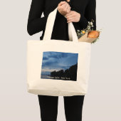 Cayuga Lake Blue Sunset Grote Tote Bag (Voorkant (product))