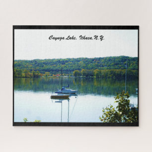 CAYUGA LAKE IN AUTUMN LEGPUZZEL