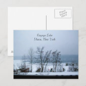 CAYUGA LAKE IN HIVER carte postale (Devant / Derrière)