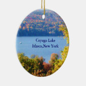 CAYUGA LAKE, ITHACA, N.Y.-siermiddel Keramisch Ornament (Rechts)