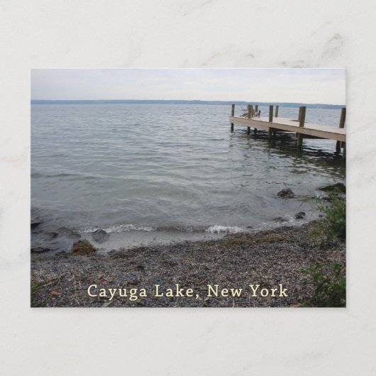Cayuga Lake Rocky Beach Briefkaart (Voorkant)