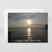 Cayuga Lake Sunset Briefkaart (Voorkant / Achterkant)