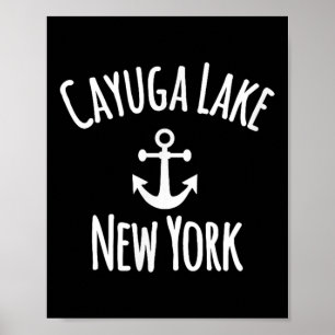 Cayuga Lake Varend Zeilen Nautilus Rustieke Boot A Poster