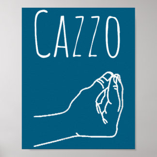 Cazzo woorden in het Italiaans Funny Quote Italy C Poster