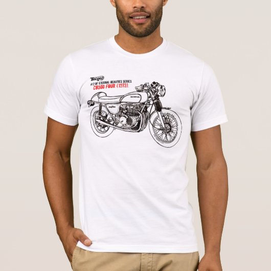 CB500 Four 1973. T-shirt (Voorkant)