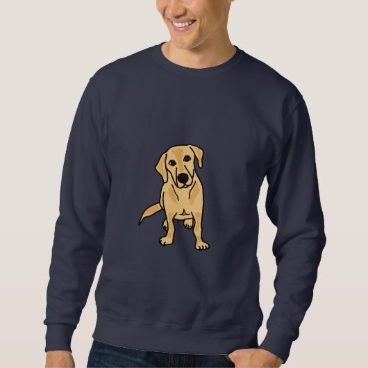 CB- Cute Yellow Labrador Sweatshirt (Voorkant)