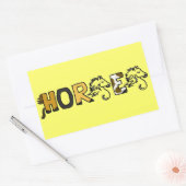 CB- Fun Horse Cartoon Letters Stickers (Envelop)