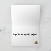 CB- Funny Porcupine Carte d'anniversaire (Intérieur)