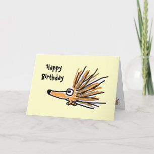 CB- Funny Porcupine Verjaardag Kaart