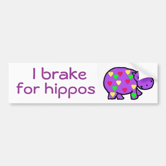 CB-I-rem voor hippos-bumper sticker (Voorkant)