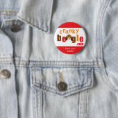 CB Logo Button Rood en Wit (In situ)