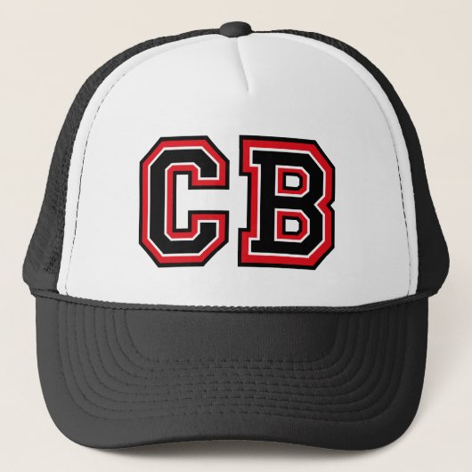 'CB' Monogram Trucker Pet (Voorkant)