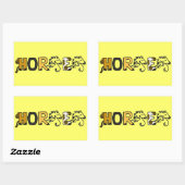 CB- Stickers Lettres Cartoon Cheval Fun (Feuille)