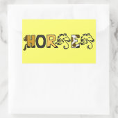 CB- Stickers Lettres Cartoon Cheval Fun (Sac)