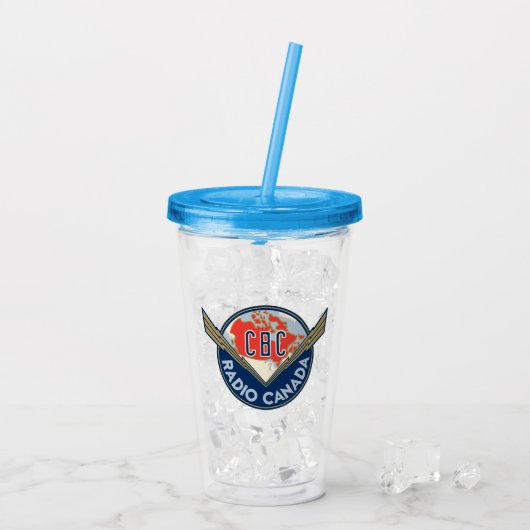 CBC 1940 Logo Acryl Tumbler Acryl Drinkbeker (Achterkant ijs)