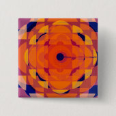 CBC 1970s Stijlvolle Logo Vierkante Button 5,1 Cm (Voorkant)