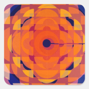 CBC 1970s Stijlvolle Logo Vierkante Sticker