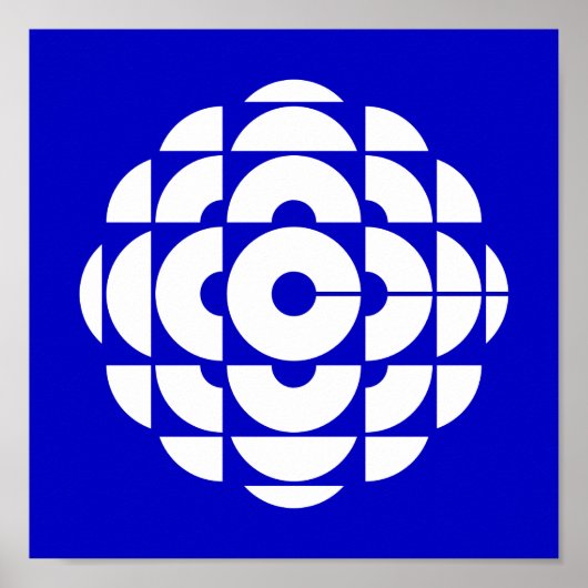 CBC 1986 Logo blauw Poster (Voorkant)