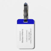 CBC 1986 Logo blauw Poster Bagagelabel (Achterkant verticaal)