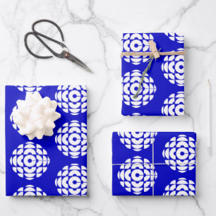 CBC 1986 Logo blauw Poster Inpakpapier Vel