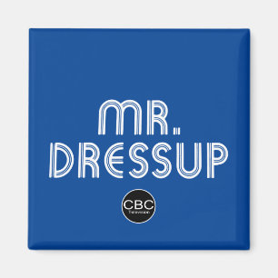 CBC de heer Dressup Title Graphic Magneet