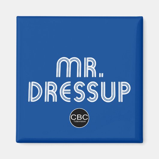 CBC de heer Dressup Title Graphic Magneet (Voorkant)