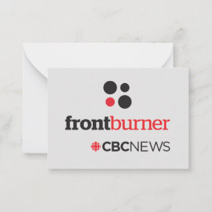 CBC Front Burner-Poster Notitiekaartje