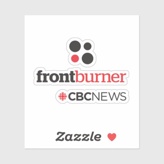 CBC Front Burner-Sticker Sticker (Vel)