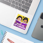 CBC Het geheime leven van Canada Sticker (Laptop met iPhone)