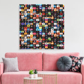 CBC-logo's en -afbeeldingen Canvas Afdruk (Insitu (Woonkamer))