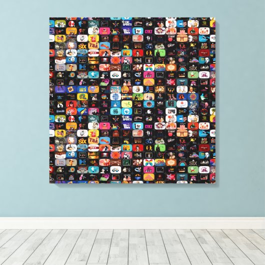 CBC-logo's en -afbeeldingen Canvas Afdruk (Insitu (Houten vloer))