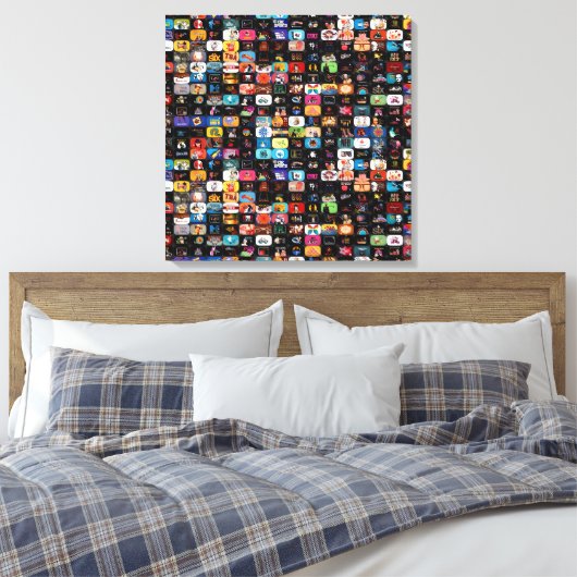 CBC-logo's en -afbeeldingen Canvas Afdruk (Insitu (Slaapkamer))