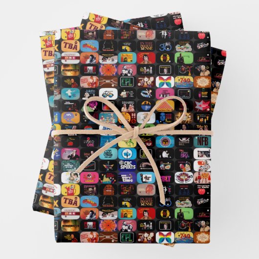 CBC-logo's en grafisch Poster Inpakpapier Vel (In situ)