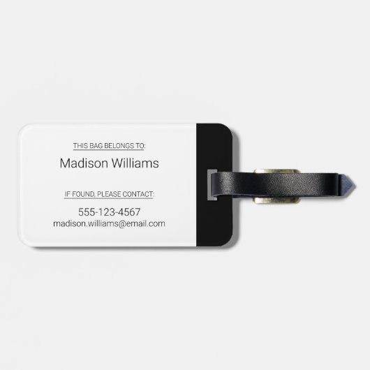 CBC Omdat nieuws Bagagelabel (Achterkant horizontaal)