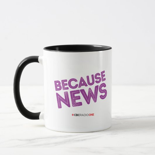 CBC Omdat nieuws Mok (Links)