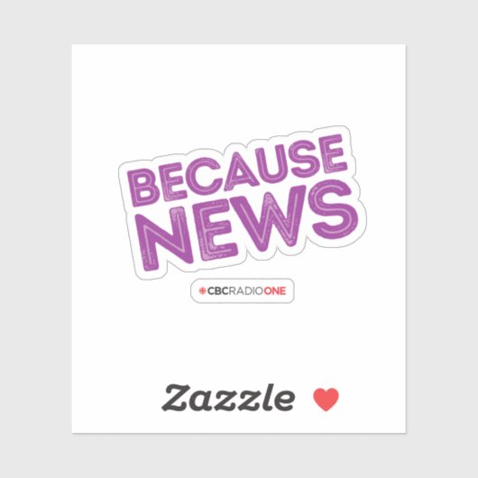 CBC Parce que Sticker de News (Feuille)