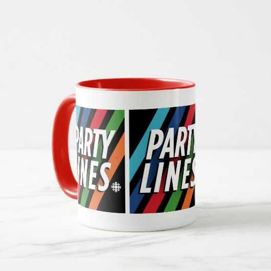 CBC-partijlijnen Mok (Voorkant links)