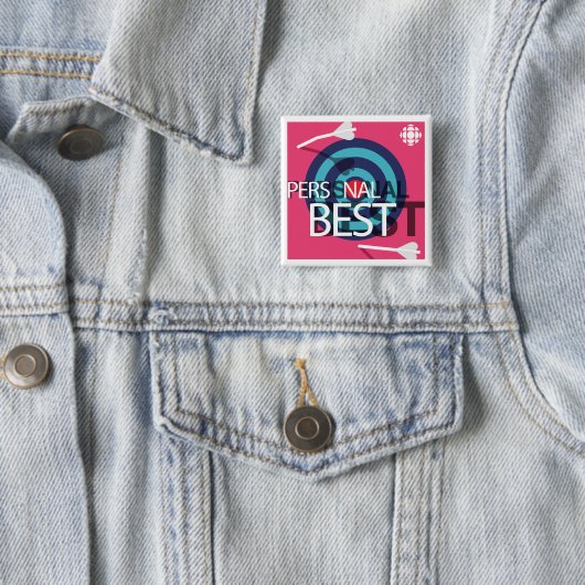 CBC persoonlijk beste Vierkante Button 5,1 Cm (In situ)