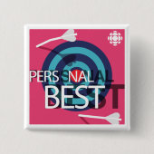 CBC persoonlijk beste Vierkante Button 5,1 Cm (Voorkant)