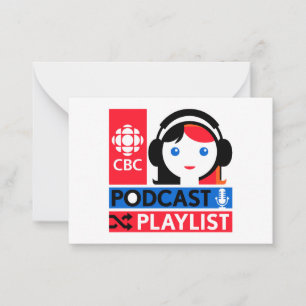 CBC Podcast-afspeellijst Notitiekaartje