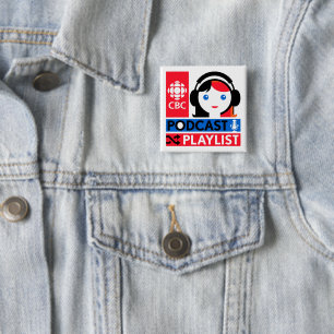 CBC Podcast-afspeellijst Vierkante Button 5,1 Cm
