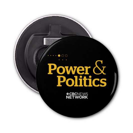 CBC Power & Politics Button Flesopener (Voorkant)