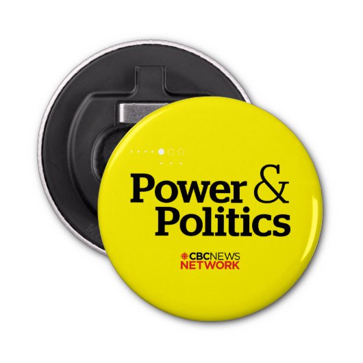 CBC Power & Politics Button Flesopener (Voorkant)