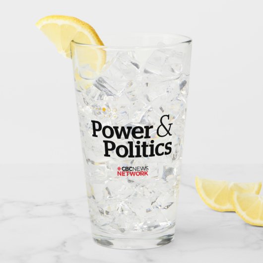 CBC Power & Politics Glass Tumbler (Voorkant ijs)