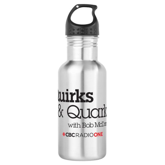 CBC Quirks & Quarks Waterfles (Voorkant)