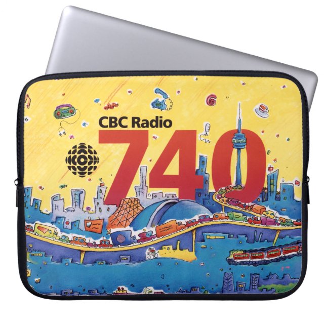 CBC Radio 740 - 1980-promo-afbeelding Laptop Sleeve (Voorkant)