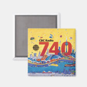 CBC Radio 740 - 1980-promo-afbeelding Magneet (Voorkant / Achterkant)