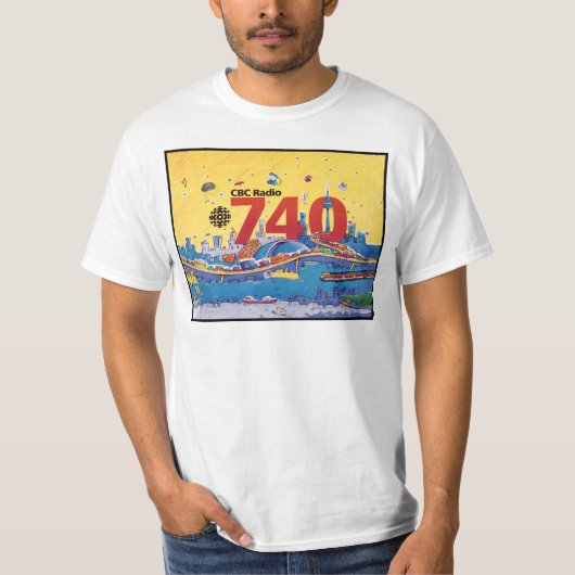 CBC Radio 740 - 1980-promo-afbeelding T-shirt (Voorkant)