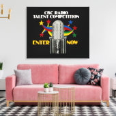 CBC Radio Talent Competition - promo Canvas Afdruk (Insitu (Woonkamer))